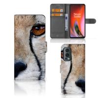OnePlus Nord 2 5G | Telefoonhoesje | Met pasjeshouder | Cheetah