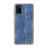 Blauwe nerven: Samsung Galaxy A41 Transparant Hoesje