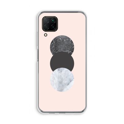 Marmeren cirkels: Huawei P40 Lite Transparant Hoesje