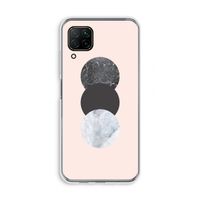 Marmeren cirkels: Huawei P40 Lite Transparant Hoesje