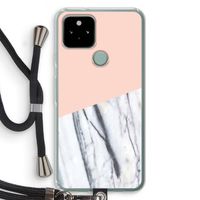 A touch of peach: Pixel 5 Transparant Hoesje met koord