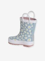 Regenlaarzen met motief voor baby's blauw, bedrukt