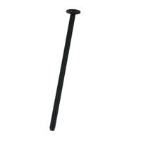 Stalen schuine meubelpoot grijs rond 1,6 cm en hoogte 38 cm Stalen schuine meubelpoot grijs rond 1,6 cm en hoogte 38 cm