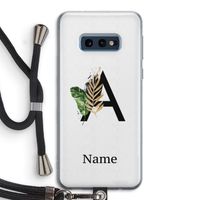 Charcoal Flora: Samsung Galaxy S10e Transparant Hoesje met koord