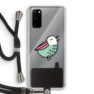 Birdy: Samsung Galaxy S20 Transparant Hoesje met koord