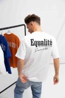 Equalité Racing Club Oversized T-Shirt Heren Wit - Maat XXS - Kleur: Wit | Soccerfanshop - thumbnail