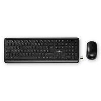 Nedis Muis en Toetsenbordset | Draadloos | USB | AZERTY | Frans | 1 stuks - KBMCW100BKFR KBMCW100BKFR