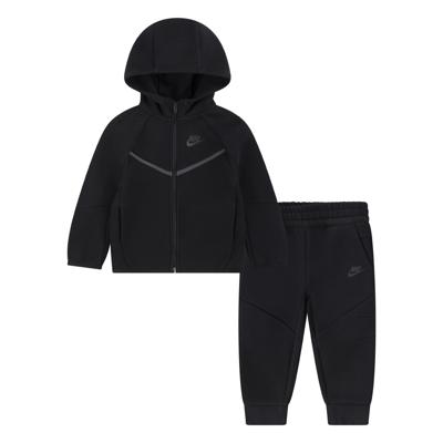 Nike Tech Fleece Trainingspak Full-Zip Peuters Zwart