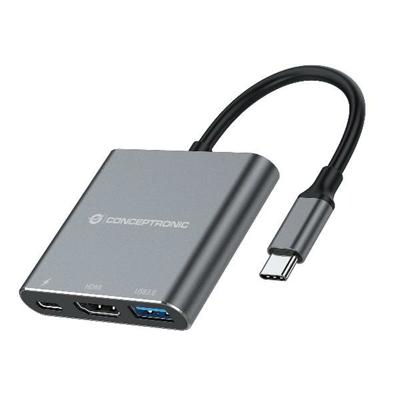USB-HUB Conceptronic 110518807101 Grijs 100 W