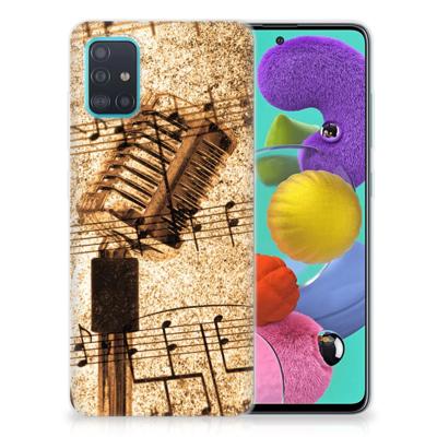 Samsung Galaxy A51 | Siliconen hoesje | met foto Bladmuziek