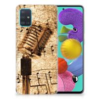 Samsung Galaxy A51 | Siliconen hoesje | met foto Bladmuziek