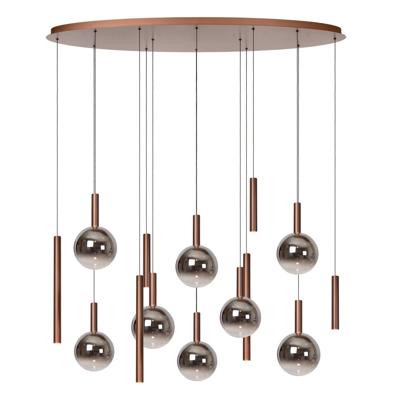 Lucide JASMINE - Hanglamp - LED Dimb. - CCT - 14x4,4W 2200K/3300K - Koper | Premium