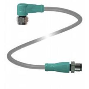Pepperl+Fuchs 191107 Sensor/actuator connector M12 Aantal polen (sensoren): 3 Stekker, recht, Bus, haaks 5.00 m 1 stuk(s)
