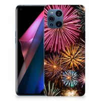 OPPO Find X3 | X3 Pro Silicone Back Cover Vuurwerk - thumbnail