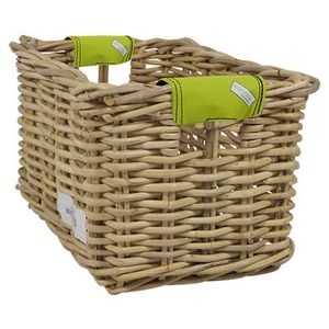 Rieten Fietsmand XL Lime Solid naturel