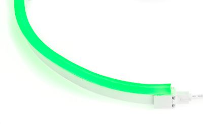 LED Neon Flex Flat Professional groen 24V 10M met aansluitkabel 110-043