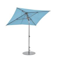 Leco - Parasol - 160x200 cm - 30° Kantelbaar - UV-Beschermend - Aluminium Frame - Turquoise