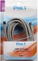 Enzo Pro-1 USB 3.0 A male naar B male 5 meter - 9280234