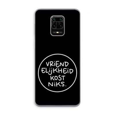 Vriendelijkheid: Xiaomi Redmi Note 9 Pro Transparant Hoesje