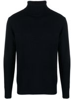 Roberto Collina pull en laine mérinos à col roulé - Bleu