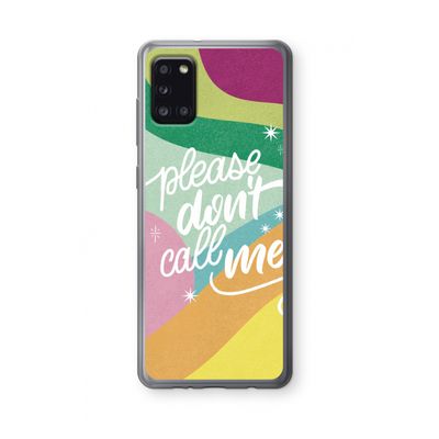 Don't call: Samsung Galaxy A31 Transparant Hoesje