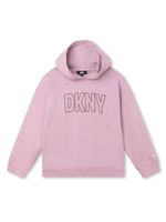 Dkny Kids hoodie en coton à logo imprimé - Rose