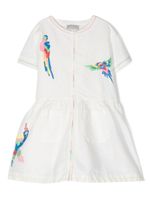 Stella McCartney Kids robe-chemise à motif brodé - Blanc - thumbnail