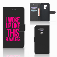 Huawei Mate 8 Hoesje met naam Woke Up - Origineel Cadeau Zelf Maken - thumbnail