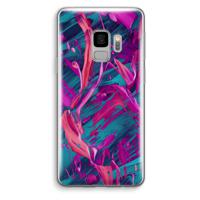 Pink Clouds: Samsung Galaxy S9 Transparant Hoesje - thumbnail