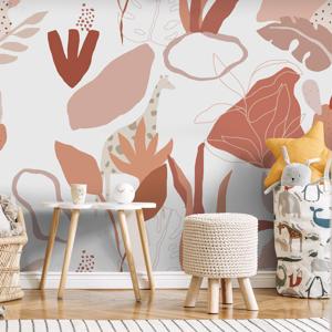 Behang Safari Rol Terracotta