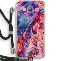Pink Orchard: Samsung Galaxy J3 (2016) Transparant Hoesje met koord