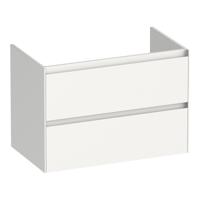 Brauer Inspire - Onderkast 80 cm - met 2 Softclose Lades Greeploos en 1 Sifon Uitsparing - Hoogglans Wit