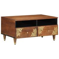 Salontafel Honingbruin 80 x 54 x 40 cm massief mangohout