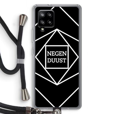 Negenduust geometrisch: Samsung Galaxy A42 5G Transparant Hoesje met koord