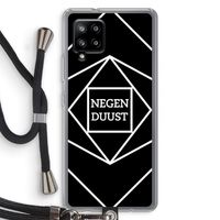 Negenduust geometrisch: Samsung Galaxy A42 5G Transparant Hoesje met koord