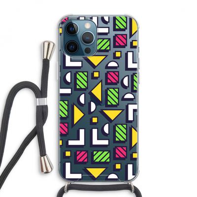 8-bit N°4: iPhone 12 Pro Max Transparant Hoesje met koord