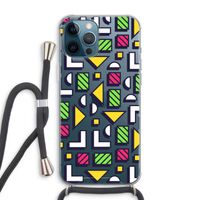 8-bit N°4: iPhone 12 Pro Max Transparant Hoesje met koord