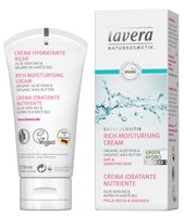 Lavera Basis Sensitiv rijke hydraterende creme bio EN-IT (50 ml) - thumbnail