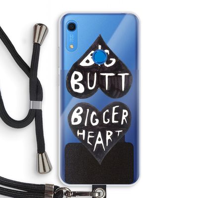 Big butt bigger heart: Huawei Y6s Transparant Hoesje met koord