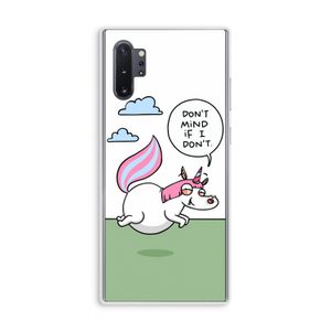 Unicorn: Samsung Galaxy Note 10 Plus Transparant Hoesje