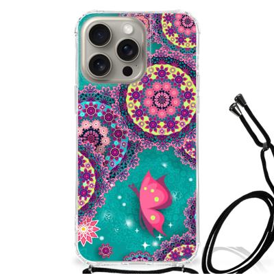 iPhone 15 Pro Max Back Cover Cirkels en Vlinders iPhone 15 Pro Max Back Cover Cirkels en Vlinders