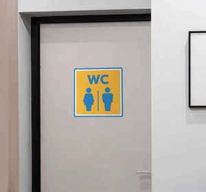 toilet label man vrouw icoon