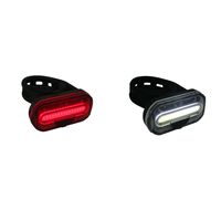 Fietsverlichting set koplamp en achterlicht COB LED met bevestigingsband