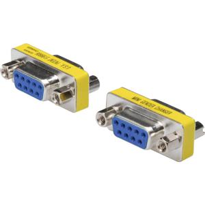 Digitus Serieel Adapter [1x D-sub bus 9-polig - 1x D-sub bus 9-polig] Zilver, Blauw, Geel