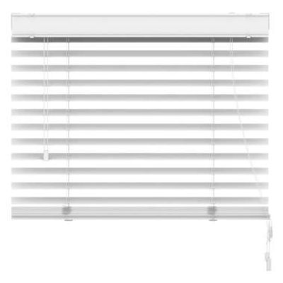 Jaloezie houtlook 50 mm wit - 160x175 cm - Leen Bakker