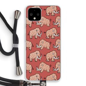 Mammoet: Pixel 4 Transparant Hoesje met koord
