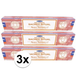 3x Nag Champa wierook Sacred Ritual 15 gram