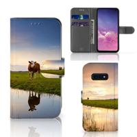 Samsung Galaxy S10e | Telefoonhoesje | Met pasjeshouder | Koe