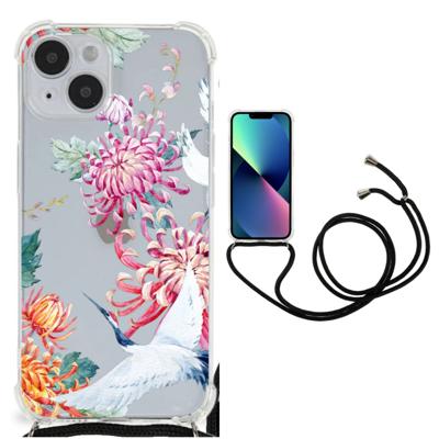 iPhone 14 Case Anti-shock Bird Flowers iPhone 14 Case Anti-shock Bird Flowers