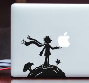 Laptop sticker man op aarde